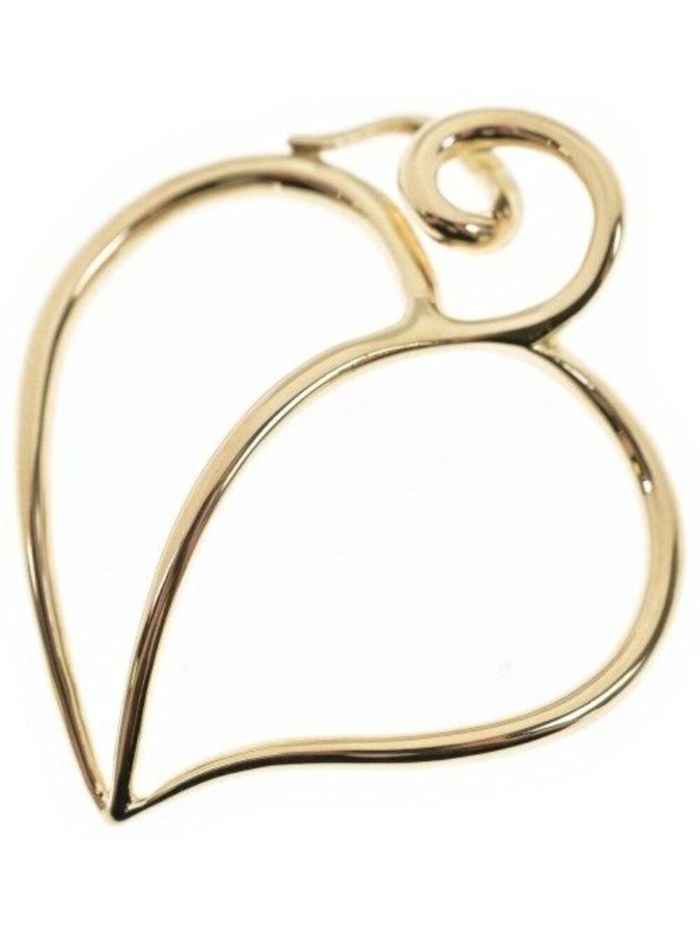 Tiffany & Co Apple Leaf Pendant 18K Yellow Gold New Charm